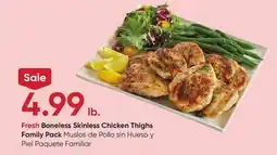 Stater Bros Fresh Boneless Skinless Chicken Thighs offer