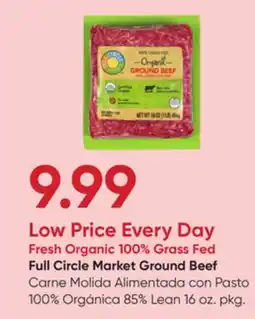 Stater Bros Full Circle Market Ground Beef offer