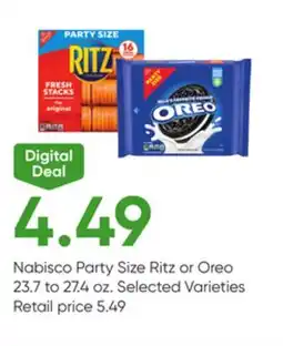 Stater Bros Nabisco Party Size Ritz or Oreo offer