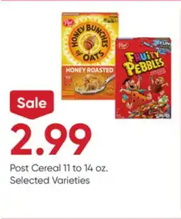 Stater Bros Post Cereal offer