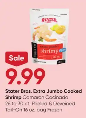 Stater Bros Stater Bros. Extra Jumbo Cooked Shrimp offer