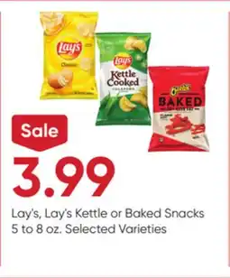 Stater Bros Lay's, Lay's Kettle or Baked Snacks offer