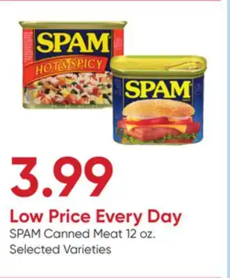 Stater Bros SPAM Canned Meat offer