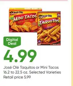 Stater Bros José Olé Taquitos or Mini Tacos offer