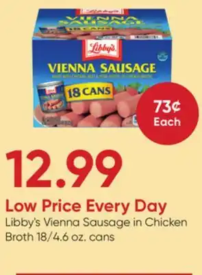 Stater Bros Libby's Vienna Sausage in Chicken Broth offer