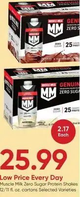 Stater Bros Muscle Milk Zero Sugar Protein Shakes offer