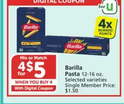 Albertsons Barilla Pasta offer