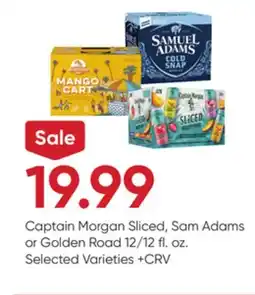 Stater Bros Captain Morgan Sliced, Sam Adams or Golden Road offer