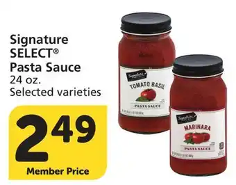 Albertsons Signature SELECT Pasta Sauce offer