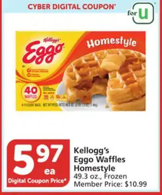 Albertsons Kellogg's Eggo Waffles Homestyle offer