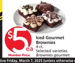 Albertsons Iced Gourmet Brownies offer