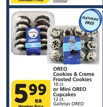 Albertsons OREO Cookies & Creme Frosted Cookies 10 ct. or Mini OREO Cupcakes 12 ct offer