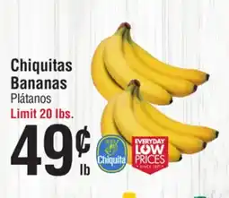 Smart & Final Chiquitas Bananas offer