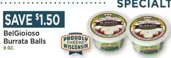 Heinen's BelGioioso Burrata Balls offer