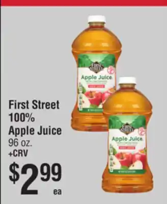 Smart & Final First Street 100% Apple Juice offer