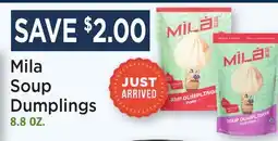 Heinen's Mila Soup Dumplings offer