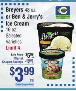 Smart & Final Breyers or Ben & Jerry's Ice Cream offer