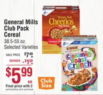 Smart & Final General Mills Club Pack Cereal offer