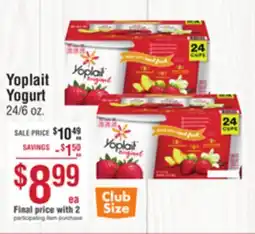 Smart & Final Yoplait Yogurt offer