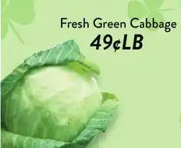 Fresh Thyme Fresh Green Cabbage offer