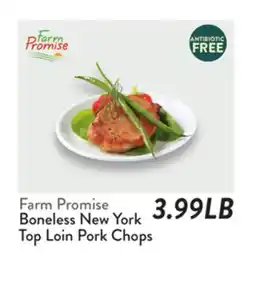 Fresh Thyme Farm Promise Boneless New York Top Loin Pork Chops offer