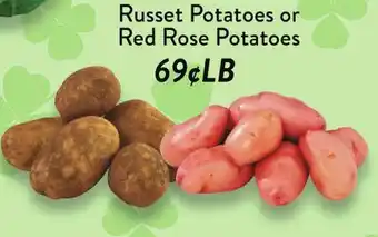 Fresh Thyme Russet Potatoes or Red Rose Potatoes offer