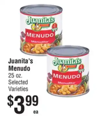 Smart & Final Juanita's Menudo offer