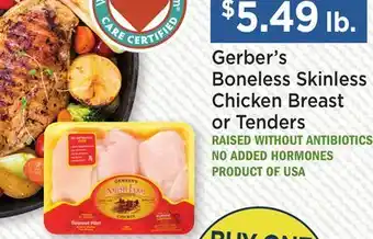 Heinen's Gerber's Boneless Skinless Chicken Breast or Tenders offer