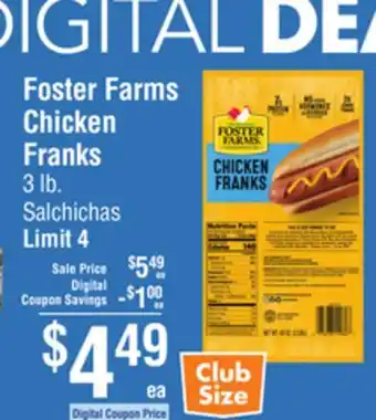 Smart & Final Foster Farms Chicken Franks offer