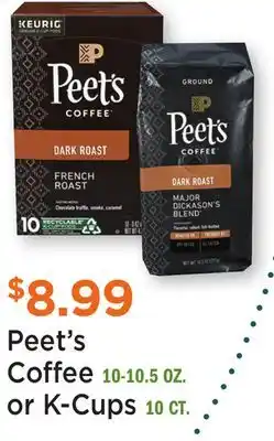 Heinen's Peet's Coffee 10-10.5 OZ. or K-Cups 10 CT offer