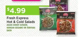 Heinen's Fresh Express Hot & Cold Salads offer