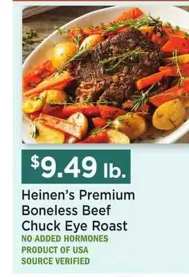 Heinen's Heinen's Premium Boneless Beef Chuck Eye Roast offer