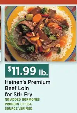 Heinen's Heinen's Premium Beef Loin for Stir Fry offer