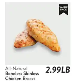 Fresh Thyme All-Natural Boneless Skinless Chicken Breast Boneless Skinless offer