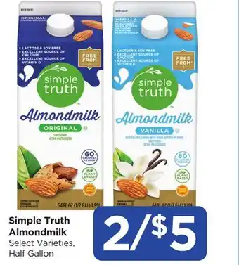 Food 4 Less Simple Truth Almondmilk offer