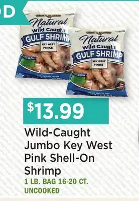 Heinen's Wild-Caught Jumbo Key West Pink Shell-On Shrimp offer