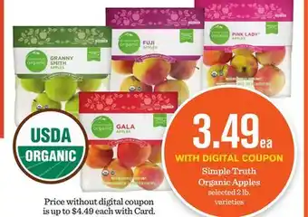 Mariano's Simple Truth Organic Apples offer