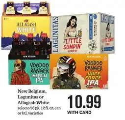 Mariano's New Belgium, Lagunitas or Allagash White offer