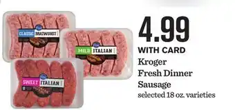 Mariano's Kroger Fresh Dinner Sausage offer