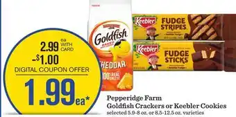 Mariano's Pepperidge Farm Goldfish Crackers or Keebler Cookies offer