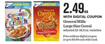 Mariano's General Mills Large Size Cereal offer