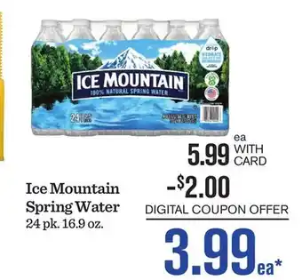 Mariano's Ice Mountain Spring Water offer