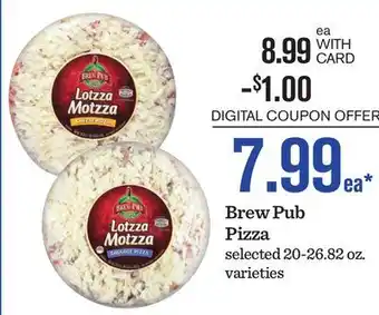 Mariano's Brew Pub Pizza offer