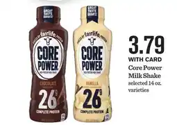 Mariano's Core Power Milk Shake offer