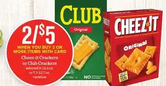 Mariano's Cheez-it Crackers or Club Crackers offer