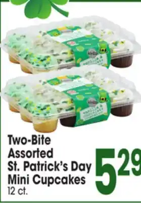 Jewel-Osco Two-Bite Assorted St. Patrick's Day Mini Cupcakes offer