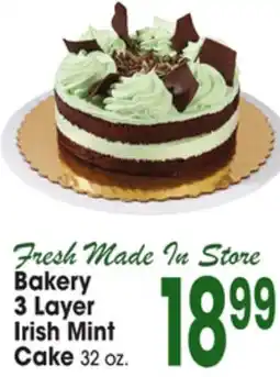 Jewel-Osco Bakery 3 Layer Irish Mint Cake offer