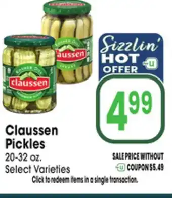 Jewel-Osco Claussen Pickles offer