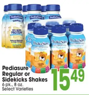 Jewel-Osco Pediasure Regular or Sidekicks Shakes offer