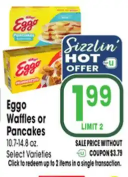 Jewel-Osco Eggo Waffles or Pancakes offer